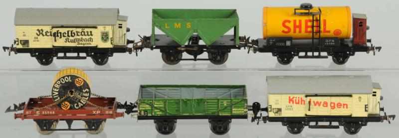 Appraisal: Lot of Fleischmann Hornby Freight Cars English and German Includes