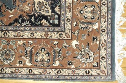 Appraisal: Indo-Persian Carpet with Blue-Ground Approx x in