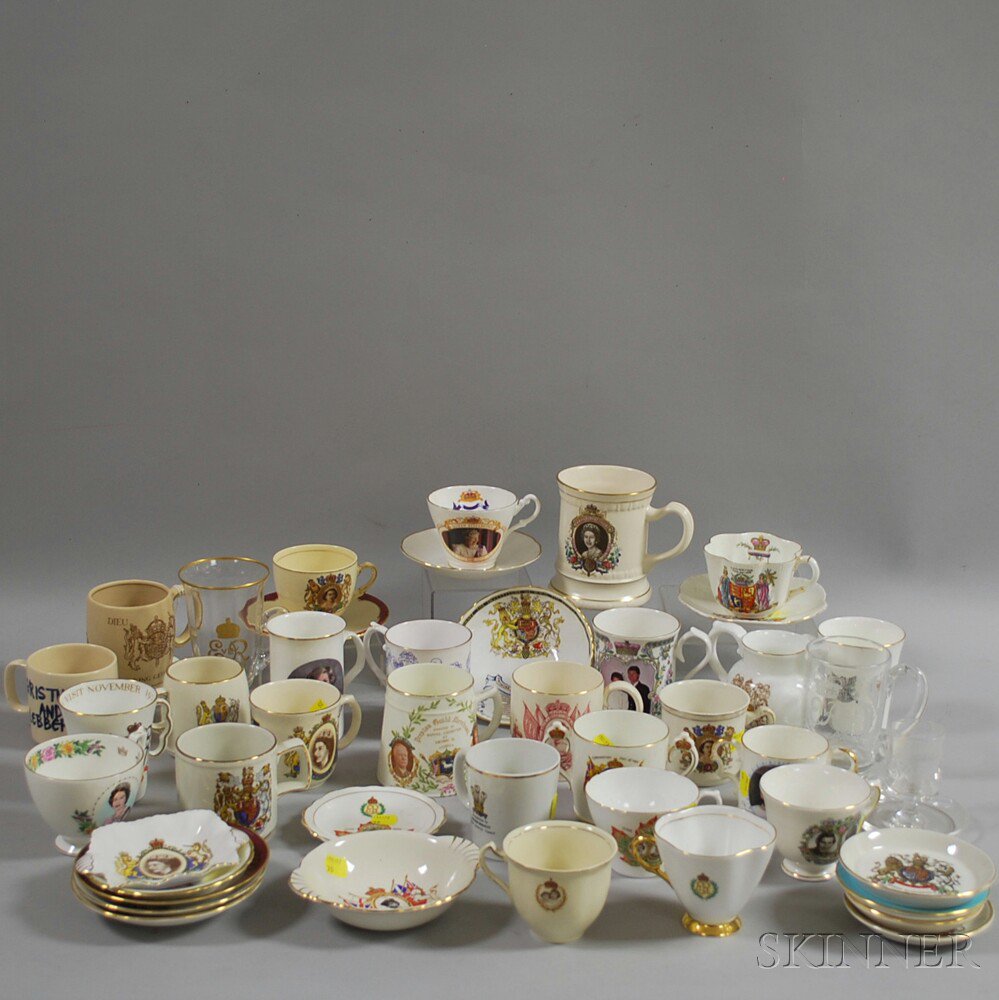 Appraisal: Approximately Forty-five Royal Commemorative Items including various ceramic and glass