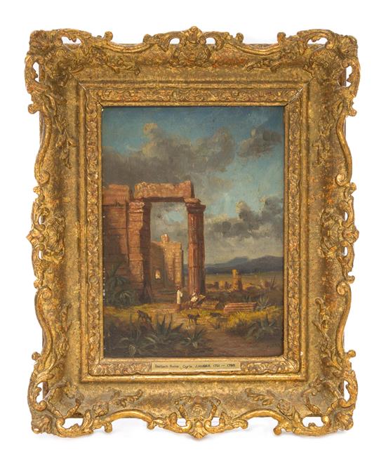 Appraisal: Sale Lot Attributed to Jean Huber Swiss - Baalbek Ruins