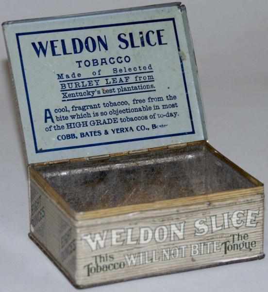 Appraisal: Weldon Tobacco Tin Minor paint loss Condition Exellent Size -