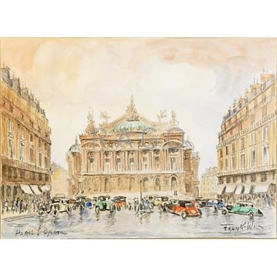 Appraisal: FRANK WILL French - Watercolor and pencil on paper Paris