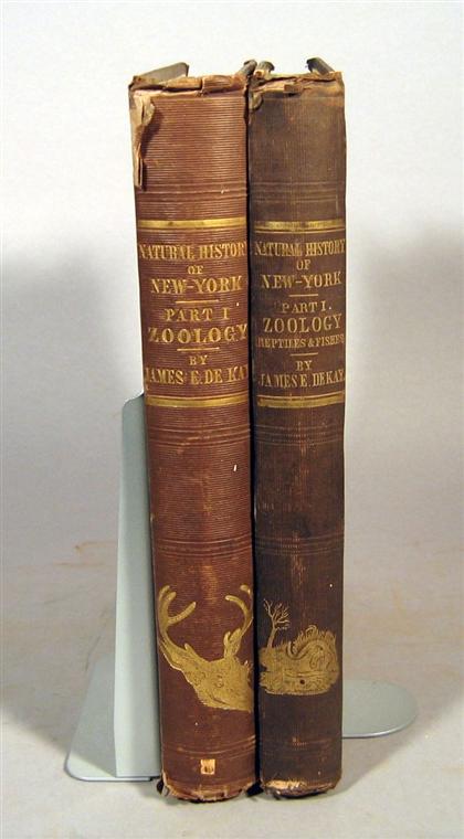 Appraisal: vols De Kay James E Zoology of New York or