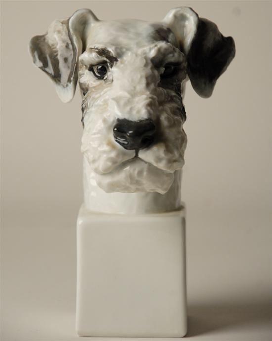 Appraisal: A th C Rosenthal Dog Head marked Germany Rosenthal Handgemalt