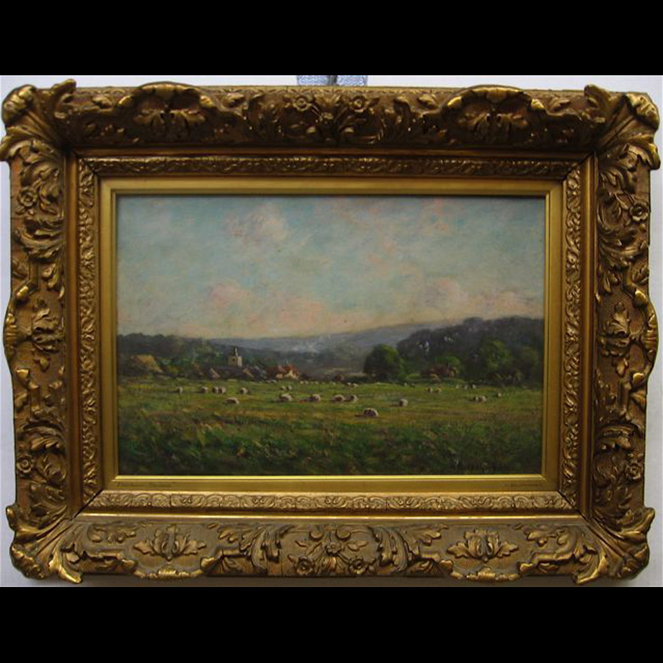 Appraisal: PATCHAM SUSSEX HAROLD GOLDTHWAITE TH CENTURY BRITISH OIL ON PANEL