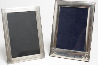 Appraisal: Sterling Silver Picture Frames R Carr Ltd and Inman Sterling