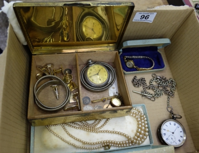 Appraisal: A collection of jewellery coins and watches including Gold Brooch