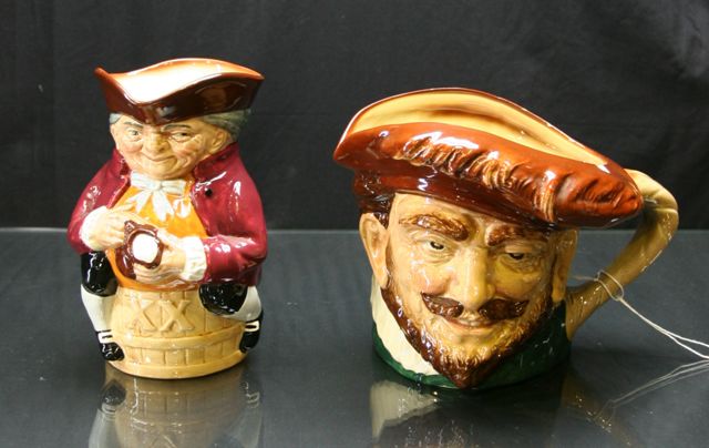 Appraisal: Two Royal Doulton character jugs of Drake chipped and Toby