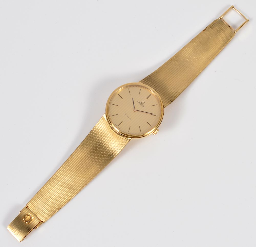 Appraisal: Vintage Men's Kt Gold Omega 'De Ville' Watch Men's Omega