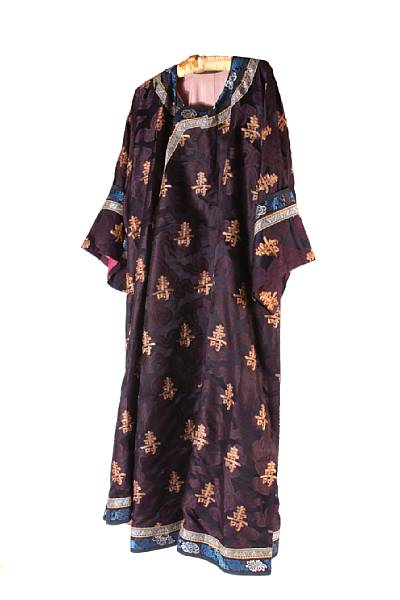 Appraisal: A Chinese embroidered robe size approximately ft in x in