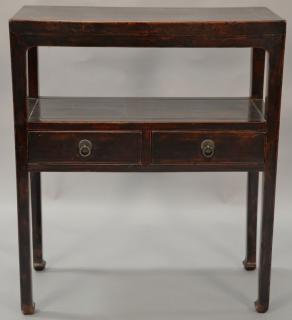 Appraisal: Chinese table with two drawers probably th century ht in