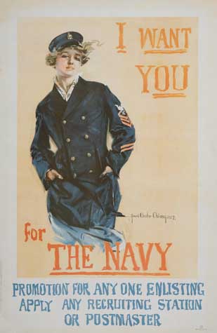 Appraisal: HOWARD CHANDLER CHRISTY - I WANT YOU FOR THE NAVY