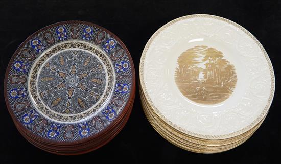 Appraisal: Late th early th C Wedgwood Patrician and Indian luncheon