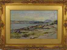 Appraisal: Stewart Rutherford An oil on board '' Gareloch from Rhu