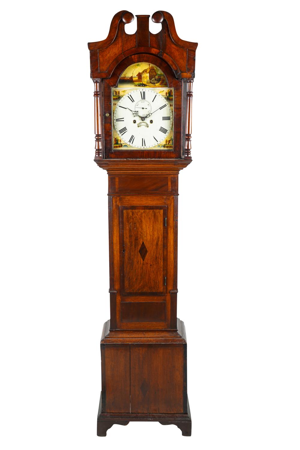 Appraisal: ENGLISH TALLCASE CLOCKCondition with warping and splitting to wood board