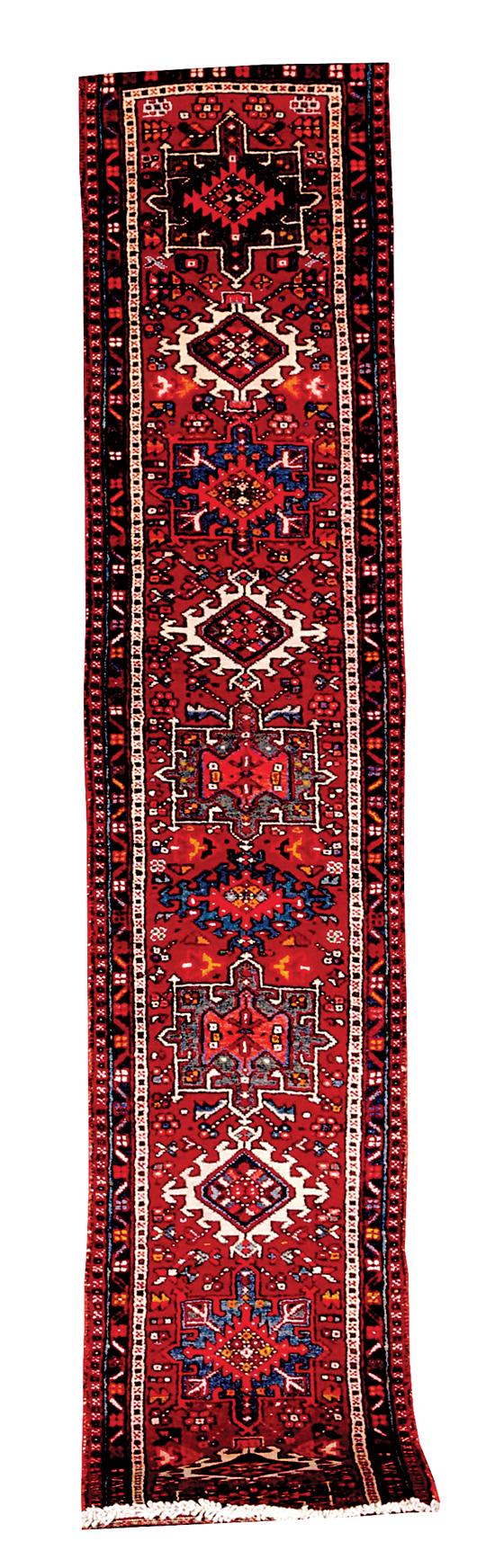 Appraisal: Old Persian Heriz runner ' x '