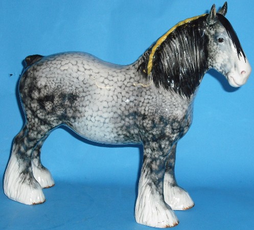 Appraisal: Beswick Shire Early Rocking Horse Grey Version unmarked and with