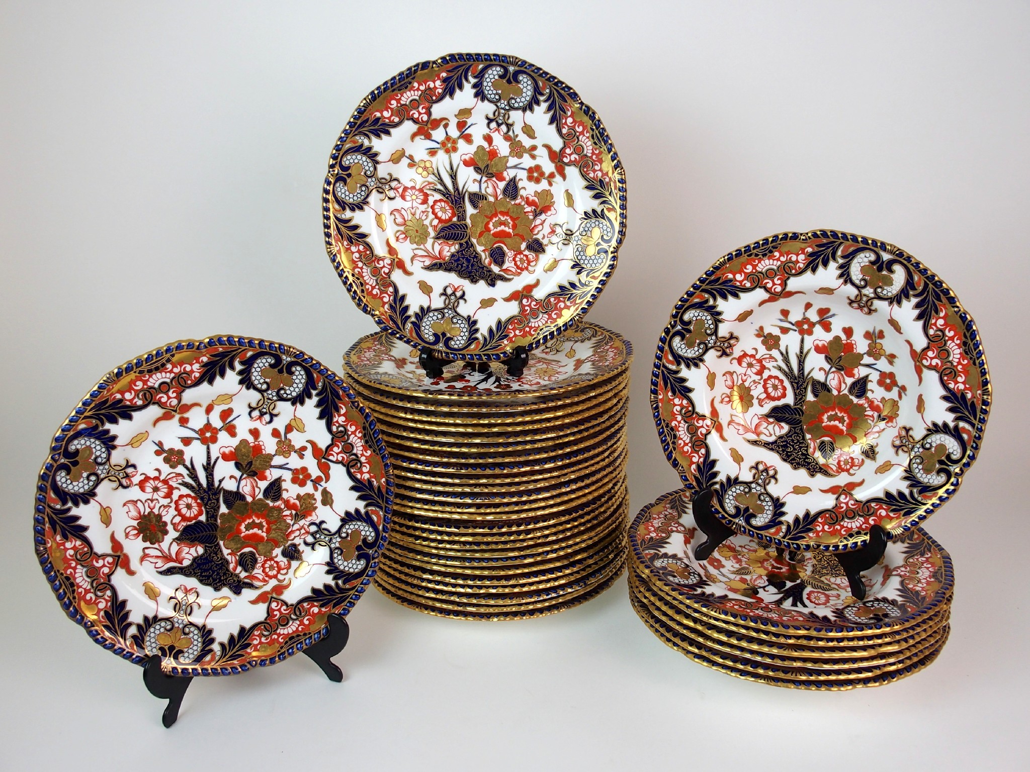 Appraisal: A set of early Royal Crown Derby Imari Kings pattern