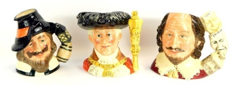 Appraisal: Three large Royal Doulton character jugs comprising Lord Mayor of