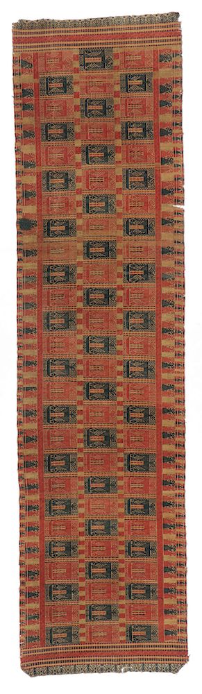 Appraisal: th C Palepai Textile Krui People Lampung Sumatra Palepai depicting