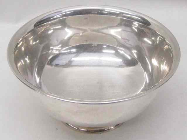 Appraisal: AMERICAN STERLING SILVER FOOTED BOWL by N S Co Dimensions