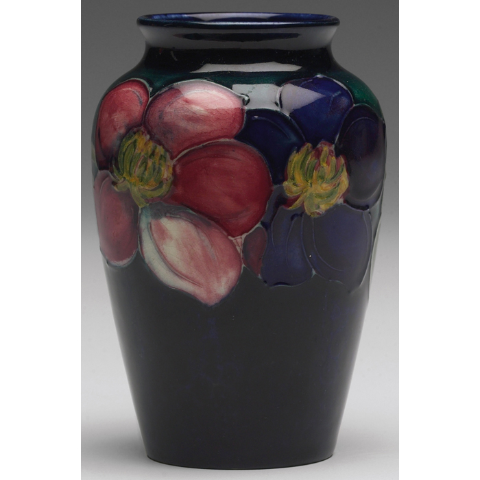 Appraisal: Moorcroft vase shouldered shape with a Clematis pattern marked paper