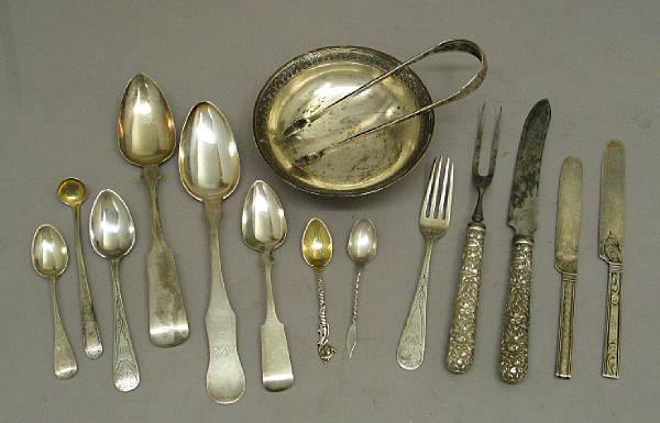 Appraisal: A Baltimore standard silver partial flatware set with other flatwareS