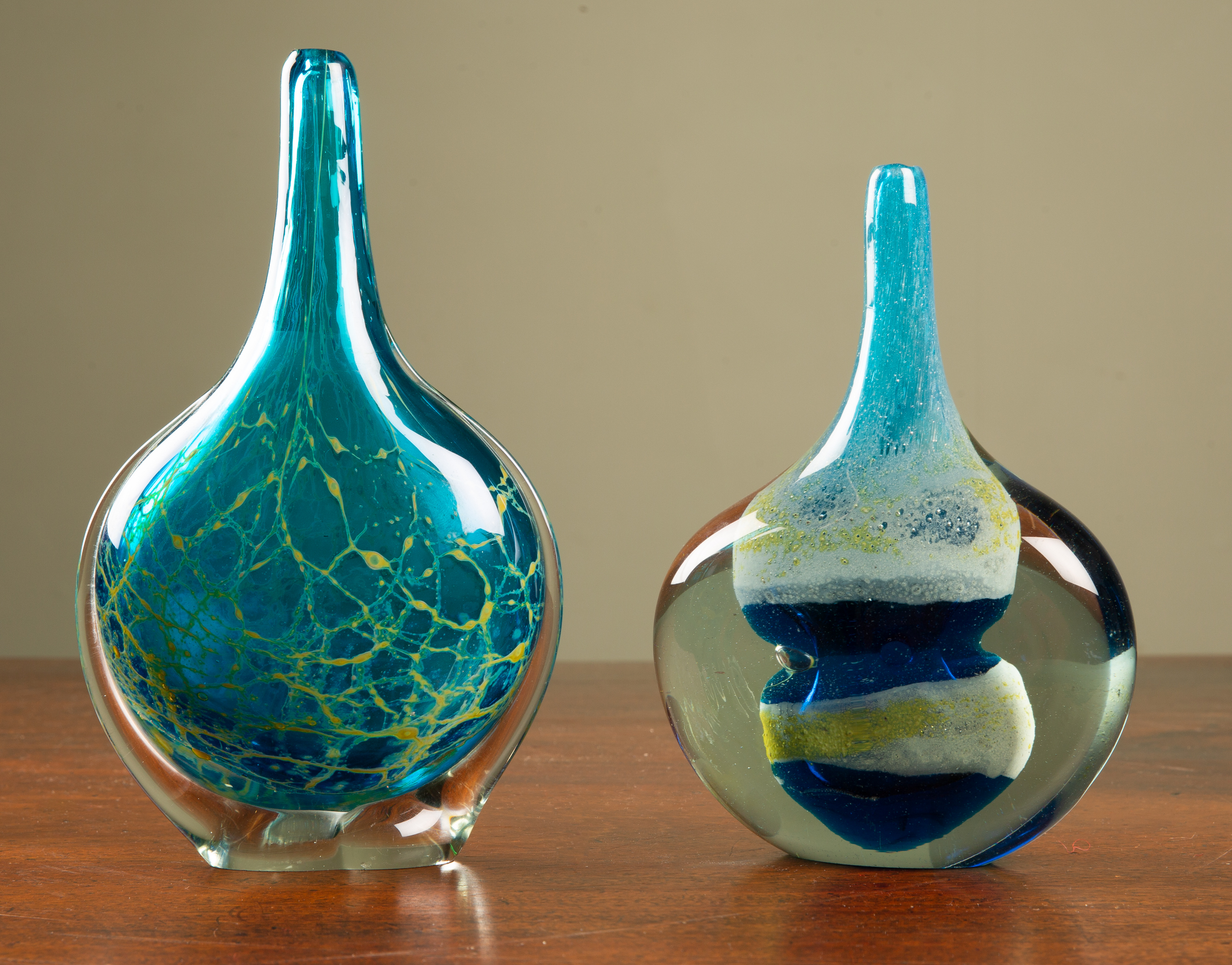 Appraisal: Designed Michael Harris at Mdina Glass Malta A cut ice