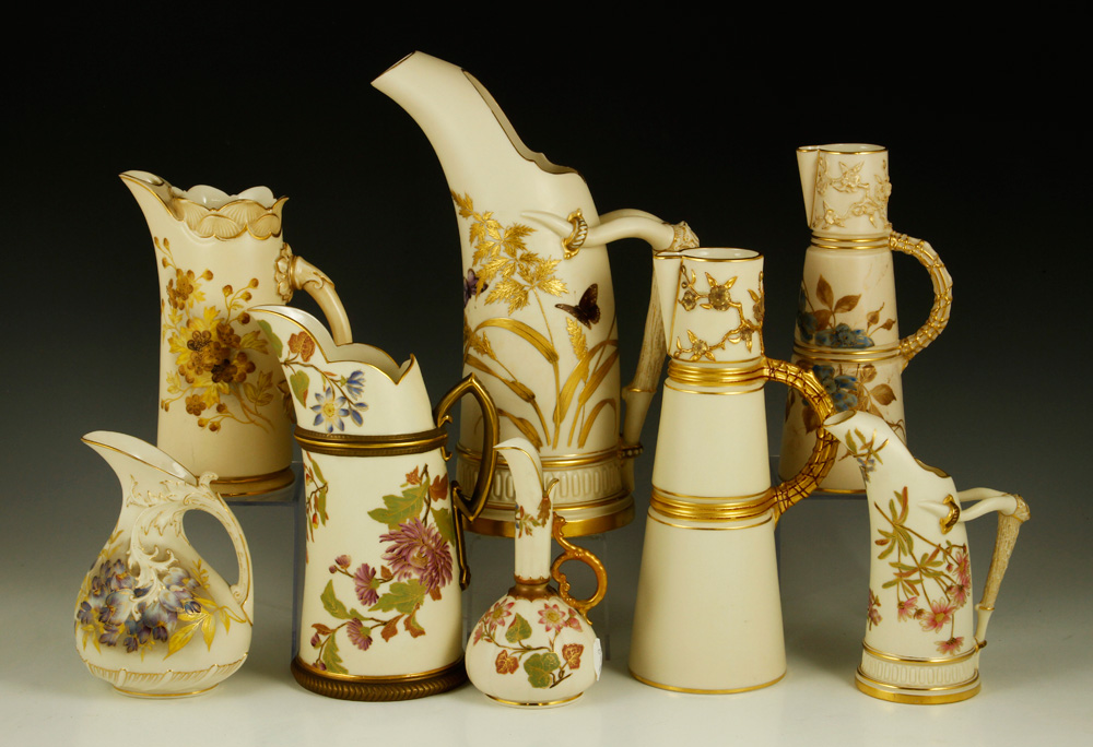 Appraisal: - Collection of Royal Worcester Ewers and Pitchers Collection of