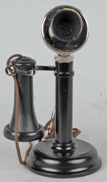 Appraisal: Early Keystone Non-Dial Stick Telephone Description Circa Black has been