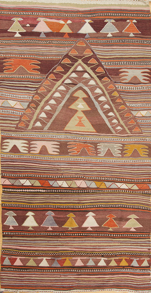 Appraisal: TRIBAL FLATWEAVE RUG ft in x ft in Collection of