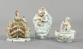 Appraisal: Three Pieces of German China consisting of a Dres Three