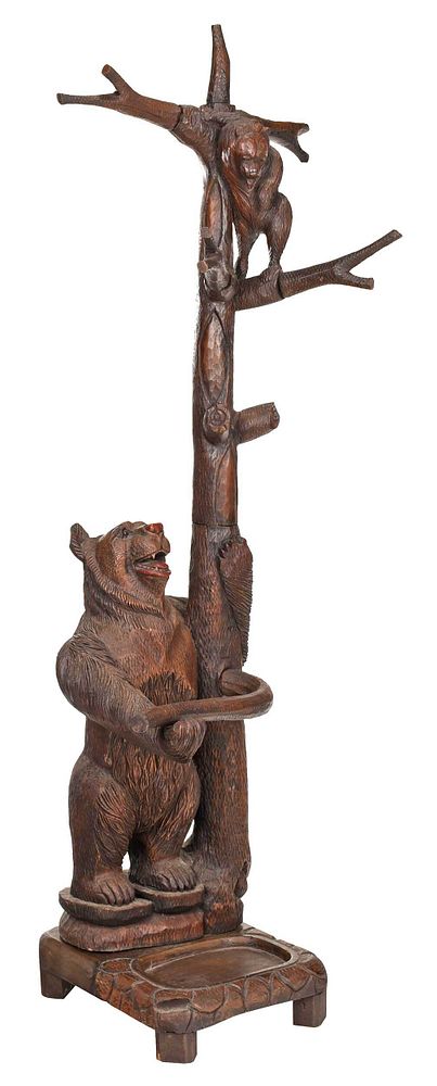 Appraisal: Black Forest Style Bear Form Hall Tree th century tree