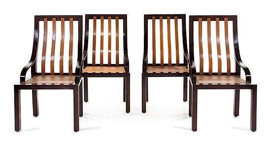 Appraisal: Harvey Probber American - Set of Four Dining Chairs Probber