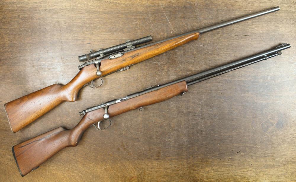 Appraisal: TWO BOLT ACTION CALIBER RIFLES Wards Western Field model Mossberg