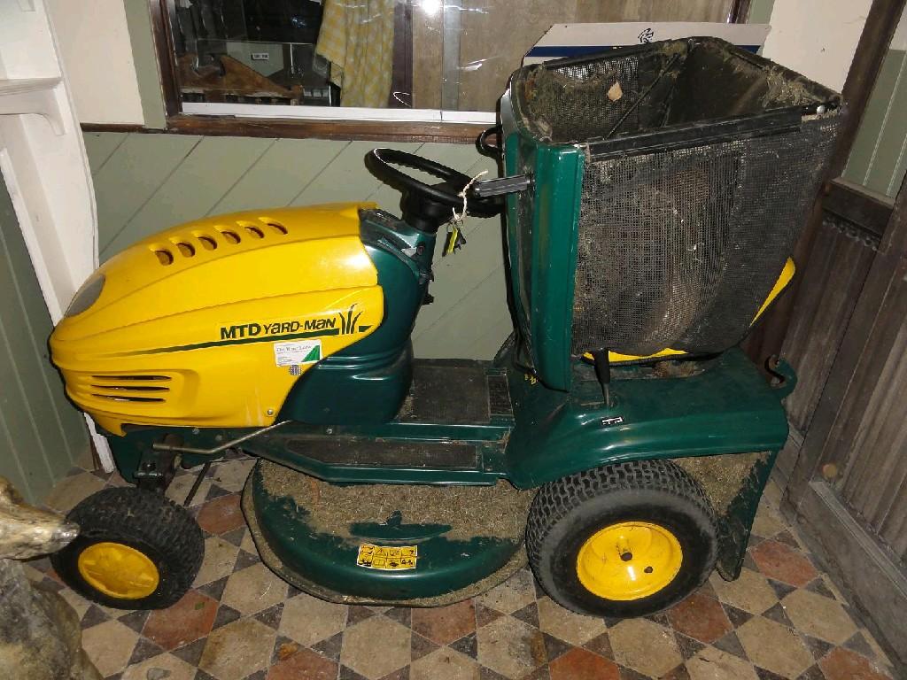 Appraisal: An MDT Yardman garden tractor mower with hp intek Briggs