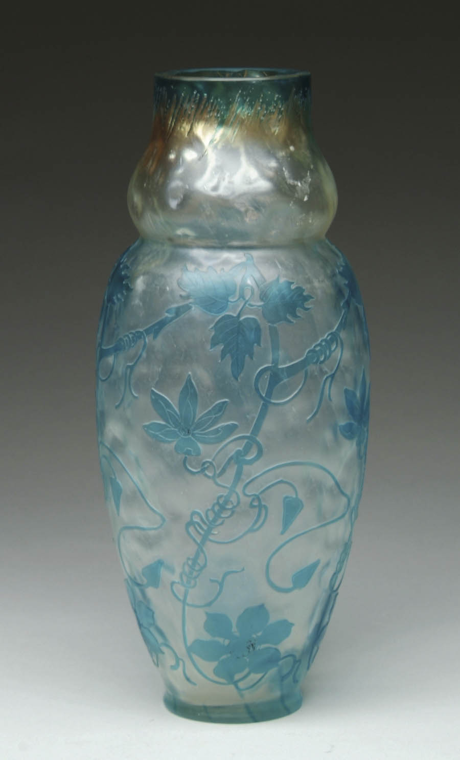 Appraisal: PANTIN CAMEO VASE Lovely Pantin vase has cameo decoration consisting