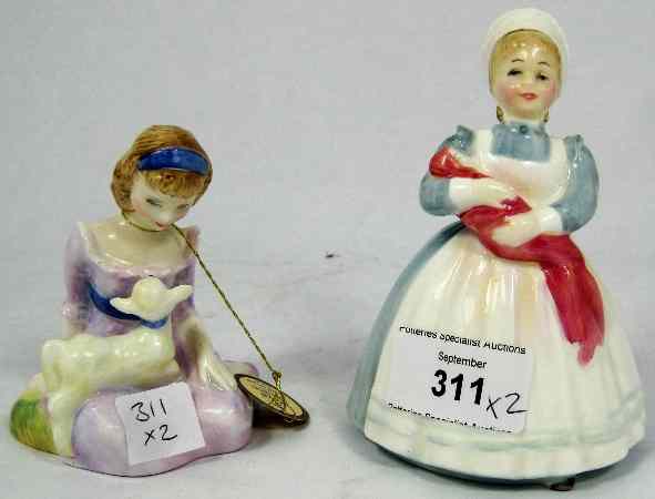 Appraisal: Royal Doulton Figures Mary Had a little Lamb HN And