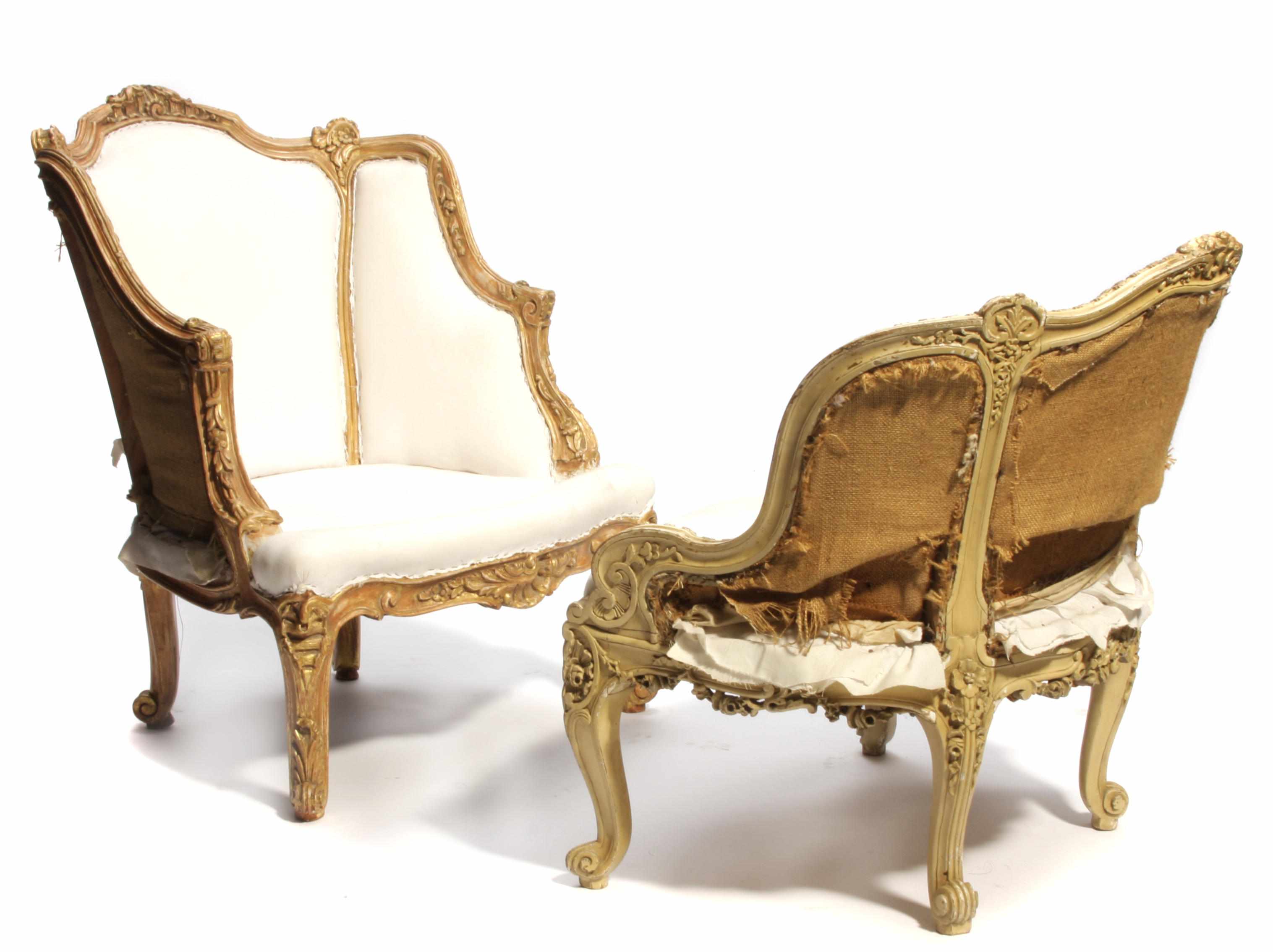 Appraisal: A Louis XV style duchesse brise th centuryheight in width