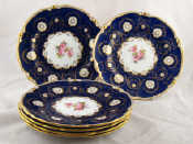 Appraisal: A set of six Crown Derby dessert plates in gilt