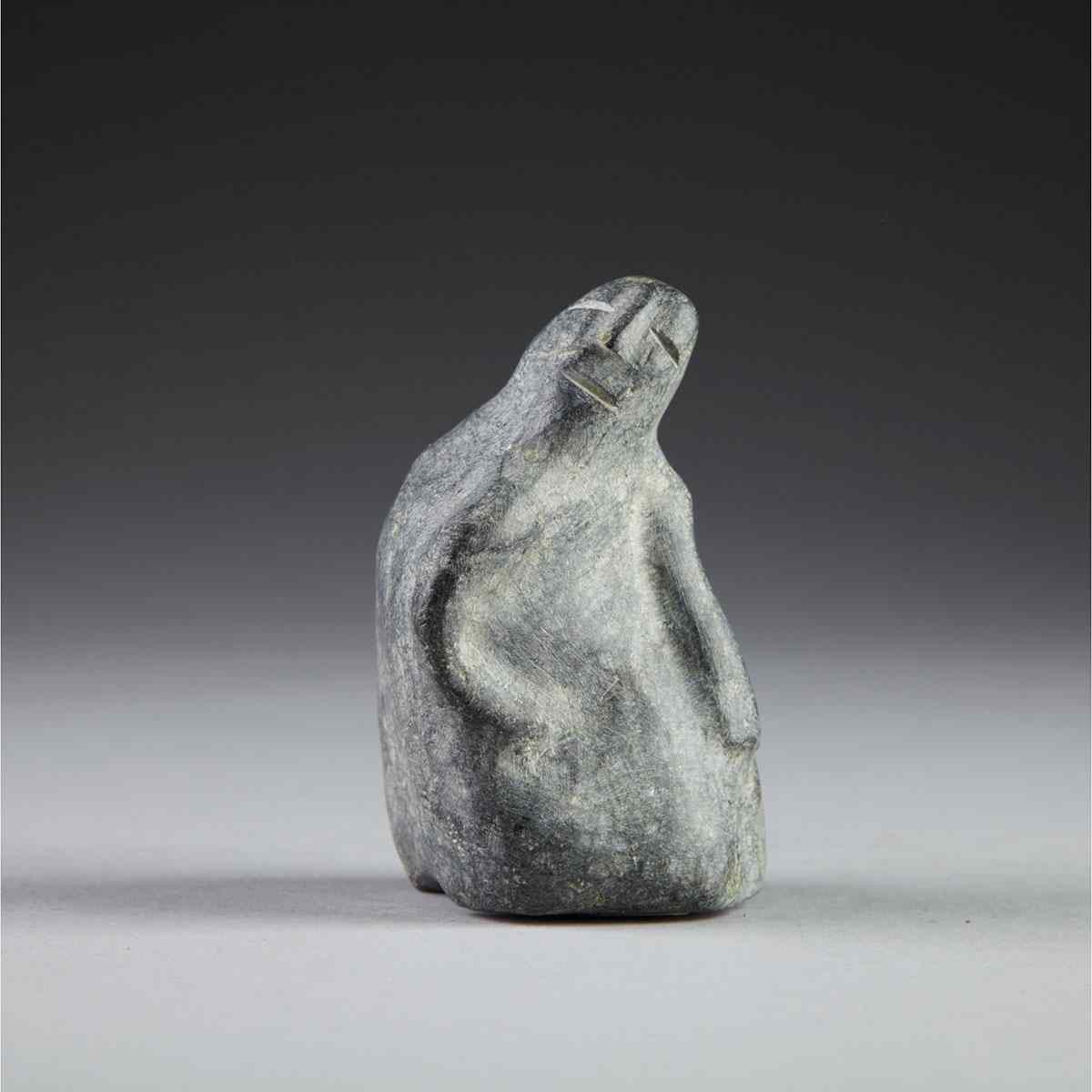 Appraisal: LUKE ANOWTALIK - E - Arviat FIGURE WITH HEAD TURNED