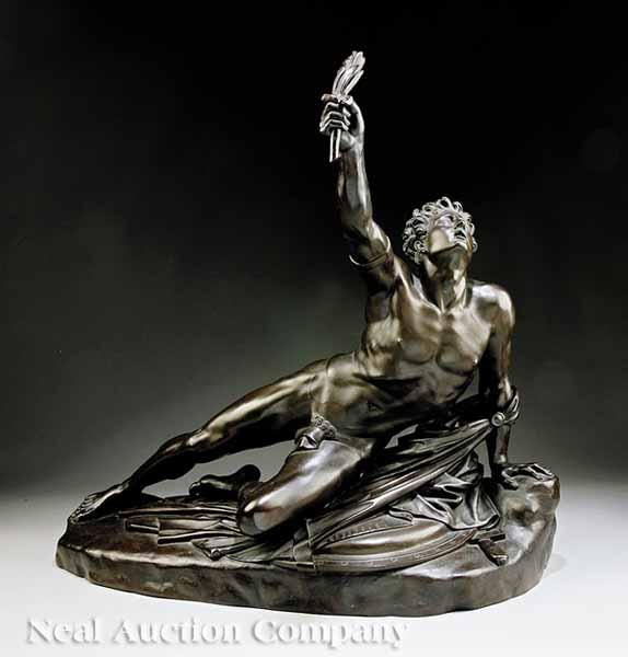 Appraisal: A French Bronze of The Soldier of Marathon Announcing Victory