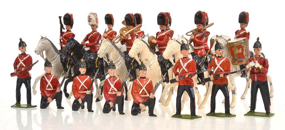 Appraisal: X UNBOXED BRITAINS SETS INCLUDING SOMERSET LIGHT INFANTRY SCOTS GREYS