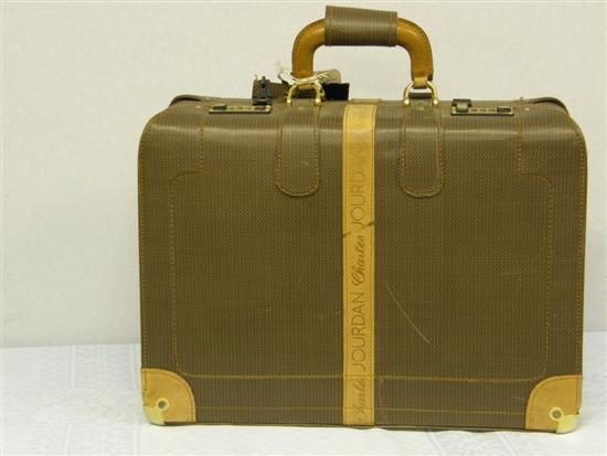 Appraisal: Charles Jordan designer fitted overnight suitcase h w d in