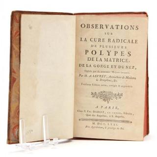 Appraisal: Levret's th Century Work on Gynecological Polyps Levret M A