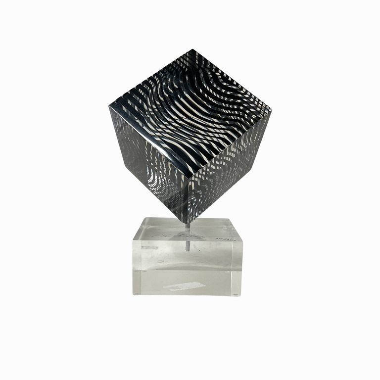 Appraisal: s Vintage Victor Vasarely Cube s Vintage Victor Vasarely Cube