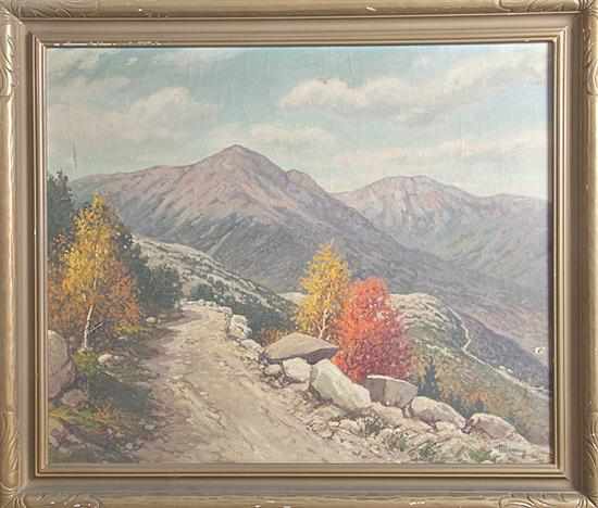 Appraisal: Harry Hambro Howe Massachusetts Maine - MOUNTAINOUS LANDSCAPE oil on