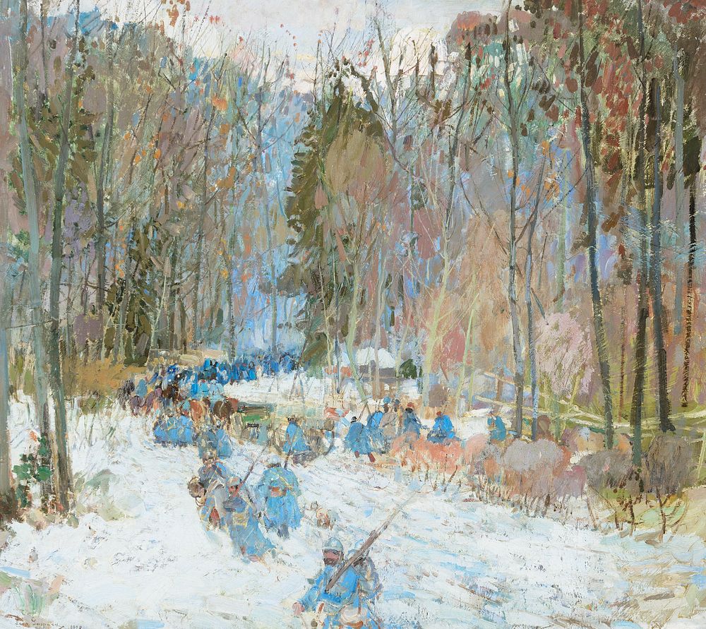 Appraisal: Leon Gaspard Argonne Forest Leon Gaspard Argonne Forest oil on