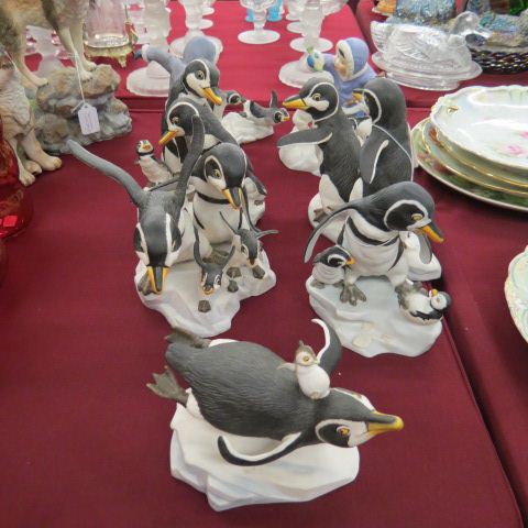 Appraisal: Fine Porcelain Figurines of Penquins most Franklin porcelain excellent