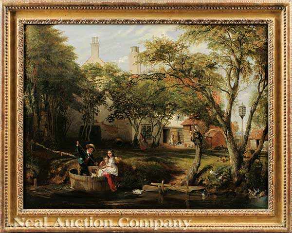 Appraisal: William Frederick Witherington R A English - Children Boating oil